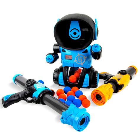 Buy Boley Robot Blast Poppers - 27 Piece Shooting Game Playset with ...