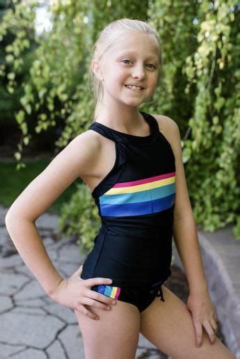 TWEEN Retro Sydney Sporty Tankini - Black - $48 | Kids swimwear girls ...