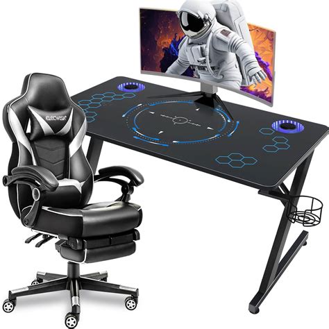 Maximize Comfort and Style: Elecwish Gaming Desk & Chair Duo