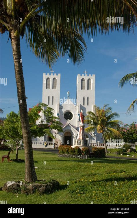 Catholic Cathedral at centre of Apia, Western Samoa Stock Photo - Alamy