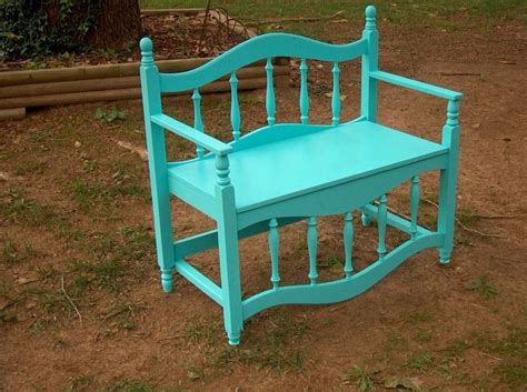 Repurposed Bed Frame Bench