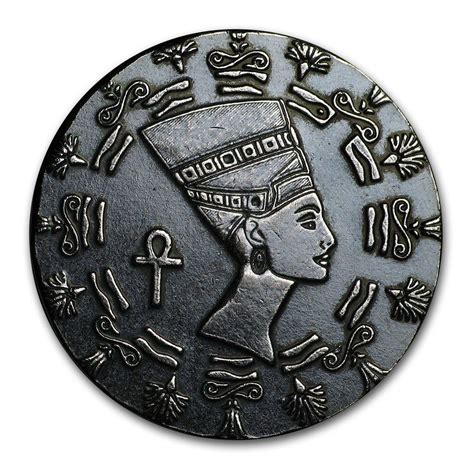 1/10 oz silver round - Monarch Precious Metals (Queen Nefertiti). | Nefertiti, Queen nefertiti ...