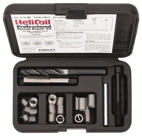 HeliCoil Screw Thread Insert Thread Repair Kit #5401-8, 1/2 - 13 UNC ...