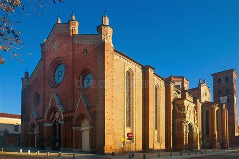 The Cathedral of Asti (Italy) Stock Photo - Image of bell, italy: 19232482