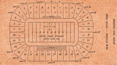 Notre Dame Stadium Seating Map | Cabinets Matttroy