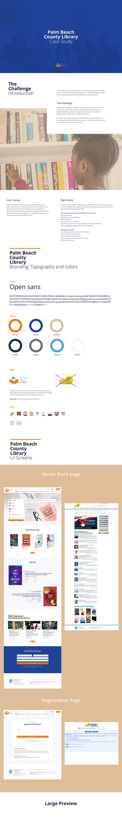 Palm Beach County Library - Case study on Behance