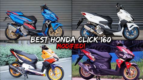 HONDA CLICK 160 | MODIFIED COMPILATION! - YouTube