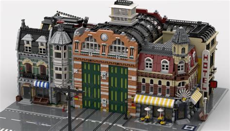 [MOC] LEGO Tram Depot - BrickPolis - Bouwsteentjes.info