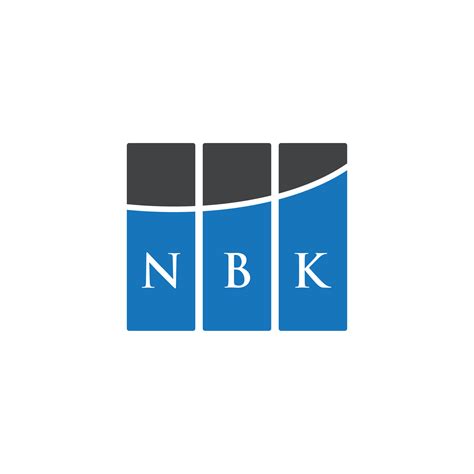 NBK letter logo design on WHITE background. NBK creative initials letter logo concept. NBK ...