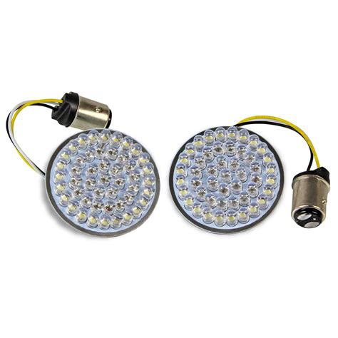 Harley Davidson LED Turn Signals - White Halo w Amber Turn Signal ...