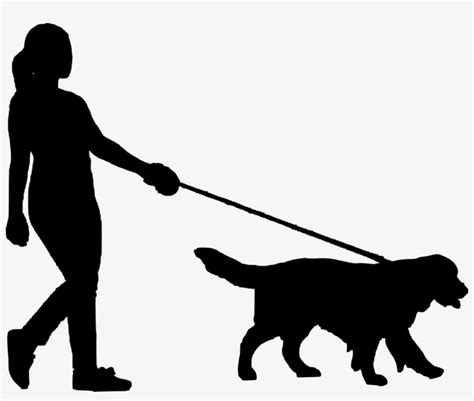 Dog, Walking, Dog, Women, People, Silhouette - Walking Dog Silhouette ...