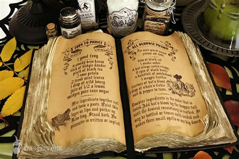 Witches Spell Book - Free Printable | Crow's Feet Chic