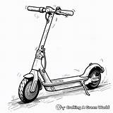 Scooter Coloring Pages  Free & Printable sketch template