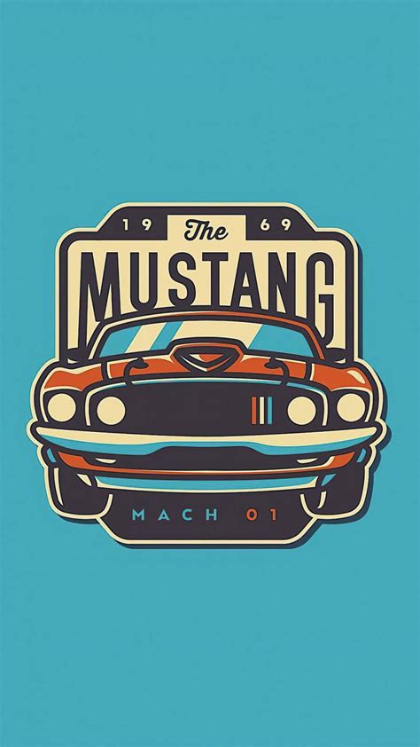 Ford Mustang Minimal - IPhone Wallpapers : iPhone Wallpapers