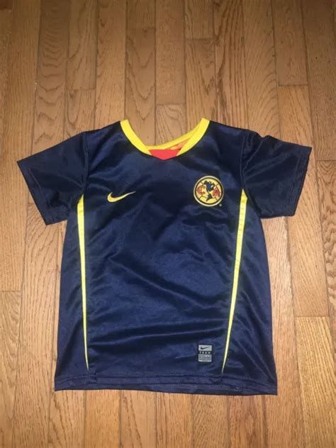 RARE NIKE CLUB America Mexico Satin Soccer Jersey Size Youth Small (6) $10.00 - PicClick