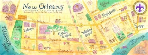 Garden District Walking Tour Map | Fasci Garden