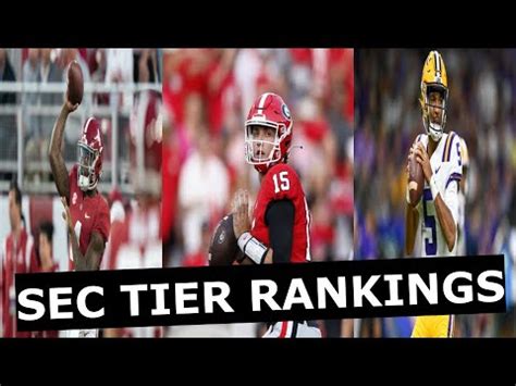 SEC Football Tier Rankings for the 2023 College Football Season