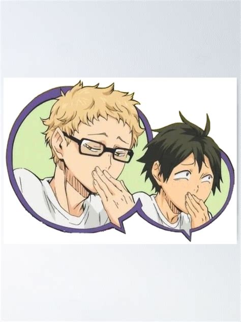 "Haikyuu!!-Tsukishima Kei and Yamaguchi Tadashi" Poster for Sale by BellaReii | Redbubble