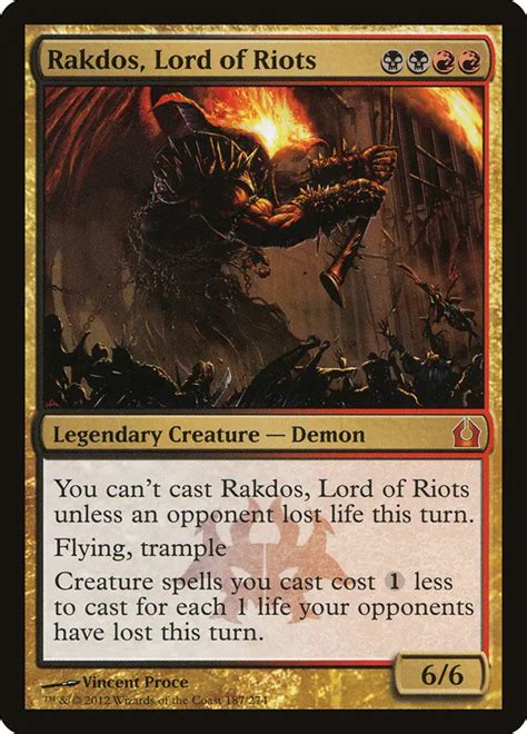 Rakdos, Lord of Riots • Legendary Creature — Demon (Return to Ravnica ...