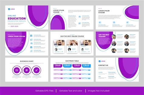 Premium Vector | Education powerpoint presentation slide template ...