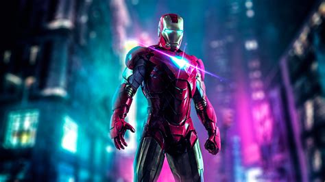 Iron Man Neon Art, HD Superheroes, 4k Wallpapers, Images, Backgrounds ...