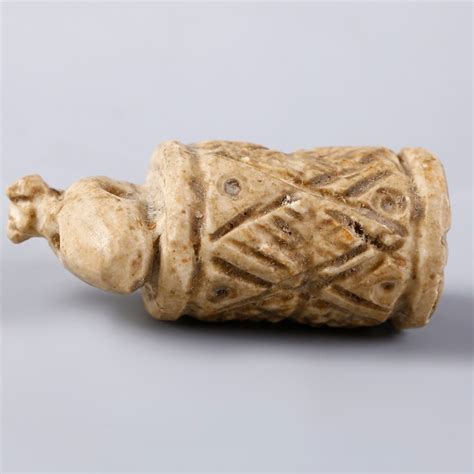 Uruk Cylinder Seal with Ram Shaped Finial - Near Eastern Antiquities ...