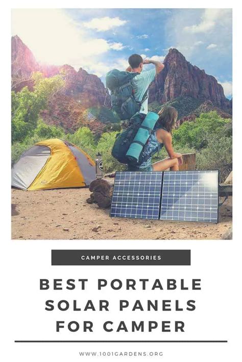 Best Camping Portable Solar Panels - 1001 Gardens