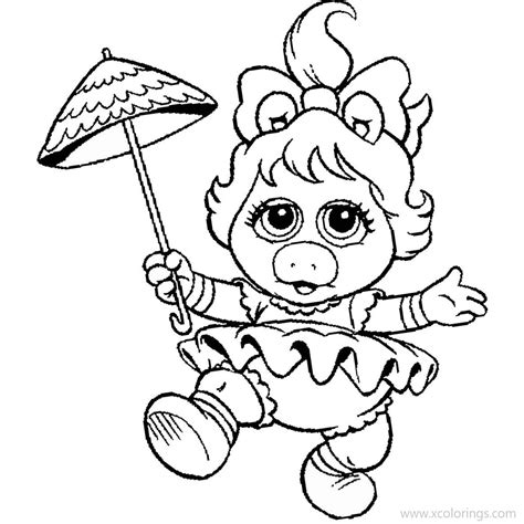 Baby Muppet Miss Piggy Coloring Pages - XColorings.com