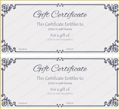 41 Restaurant Gift Certificate Template Free Download ...