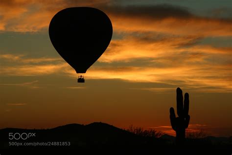 Photograph Hot Air Balloon Sunset by Photos AZ on 500px