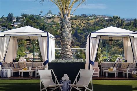 The glam The London West Hollywood at Beverly Hills—with its cabana-lined rooftop pool and cigar ...