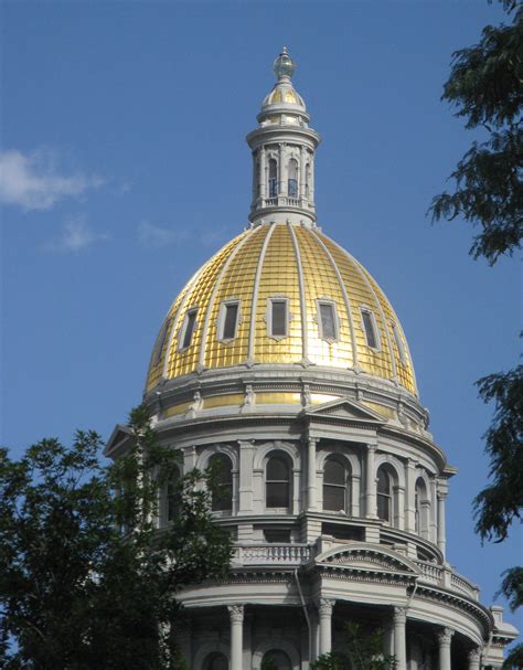 Colorado state capitol gilded dome after restorationnewly gilded ...