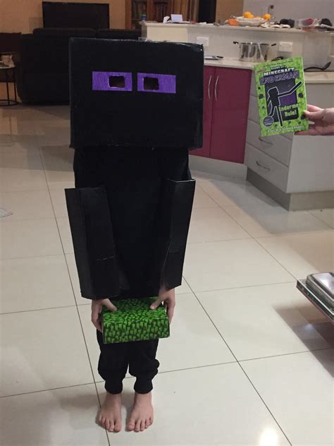 Do you guys like my 6 y/o brother’s enderman costume? : teenagers