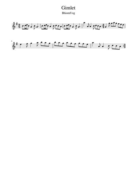 Gimlet Sheet music for Piano (Solo) | Musescore.com