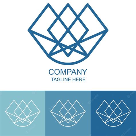 Premium Vector | Blue luxury crown logo design