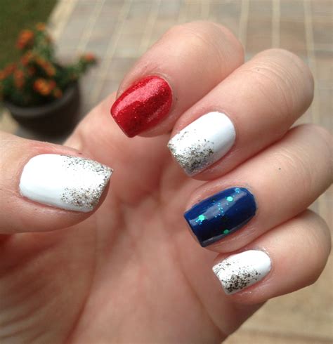 Easy Red, White, and Blue Nails