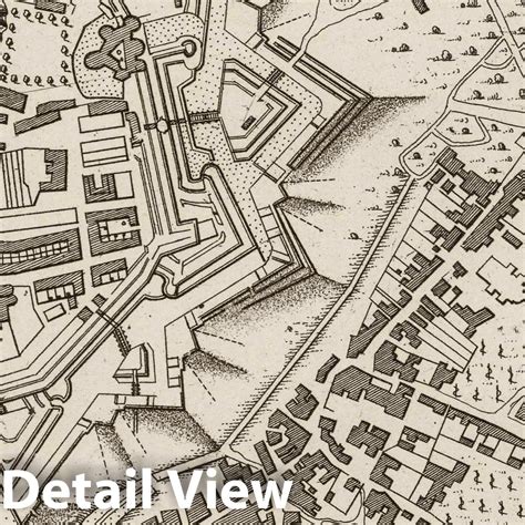 Historic Map : France , Blaye France, Guyenne 1764 Plan de Blaye. , Vi ...