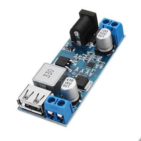 Power Inverters 12V/24V to 5V 5A DC-DC Buck Converter Step Down Power ...