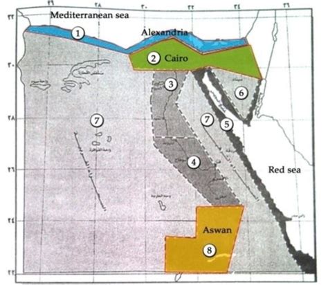 Egypt's climatic zones map(Centre, 2008). | Download Scientific Diagram