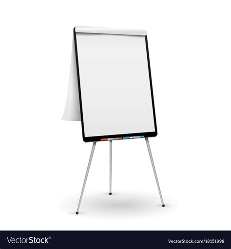 Realistic flip chart good for presentation Vector Image