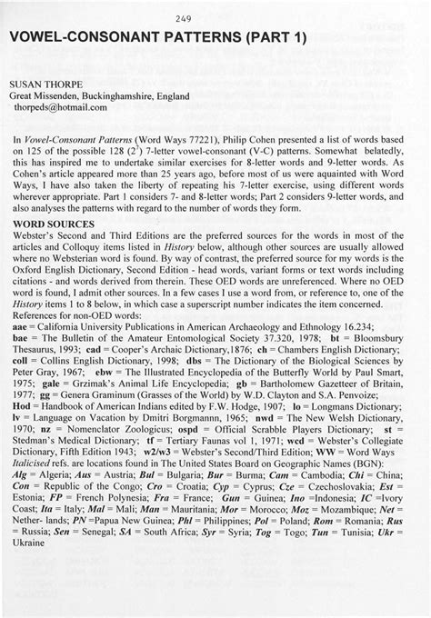 (PDF) Vowel-Consonant Patterns (Part 1) - Butler.edu - DOKUMEN.TIPS