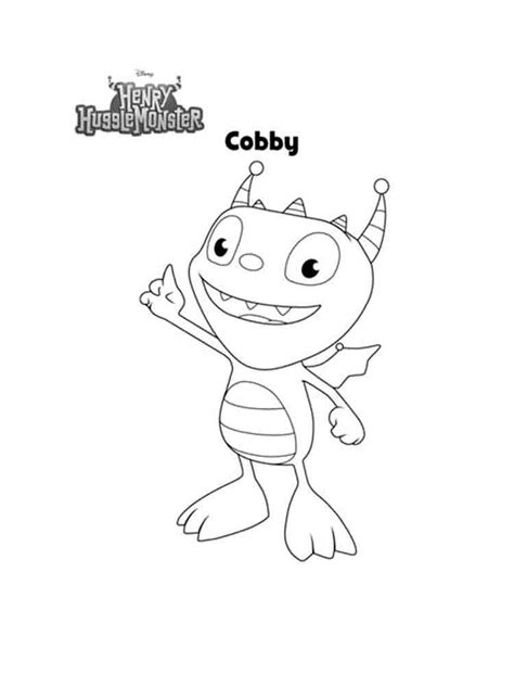 Cobby from Henry Hugglemonster coloring page