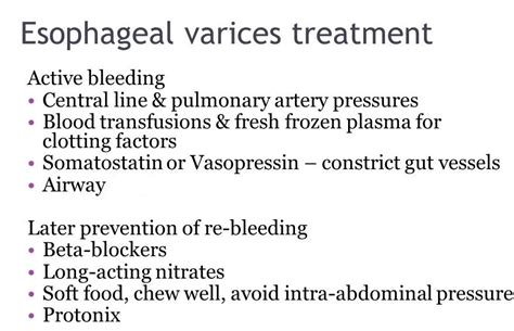 Prepare for Medical Exams : Regarding Management Of Esophageal Varices ...