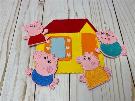 Peppa Finger Puppets, Pig, Pretend - Etsy