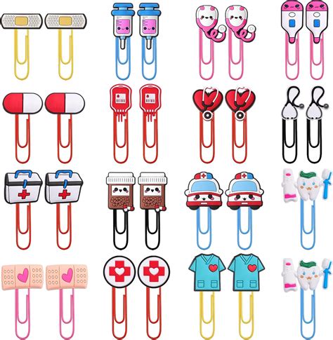 Amazon.com: Cute Bookmarks Bulk Paper Clips 30 Pcs Colorful Bookmarks Paperclips for Pagination ...