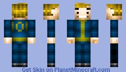 Fallout Vault Boy Minecraft Skin