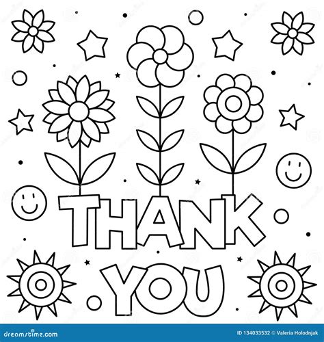 Thank You Card Coloring Page