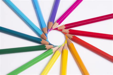 Free Images : wheel, line, education, product, rainbow, colors, school, spectrum, pencils ...