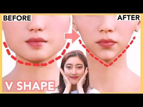 V- Shaped Face Exercise! | Slim Down Your Face | Get Smaller Face | Face yoga facial exercises ...