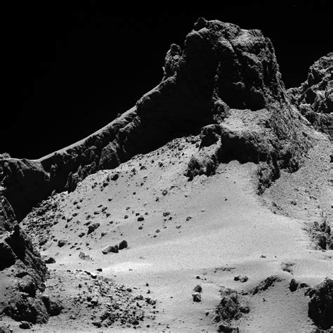 Comet 67P surface at crisp 0.15m resolution by Rosetta : space